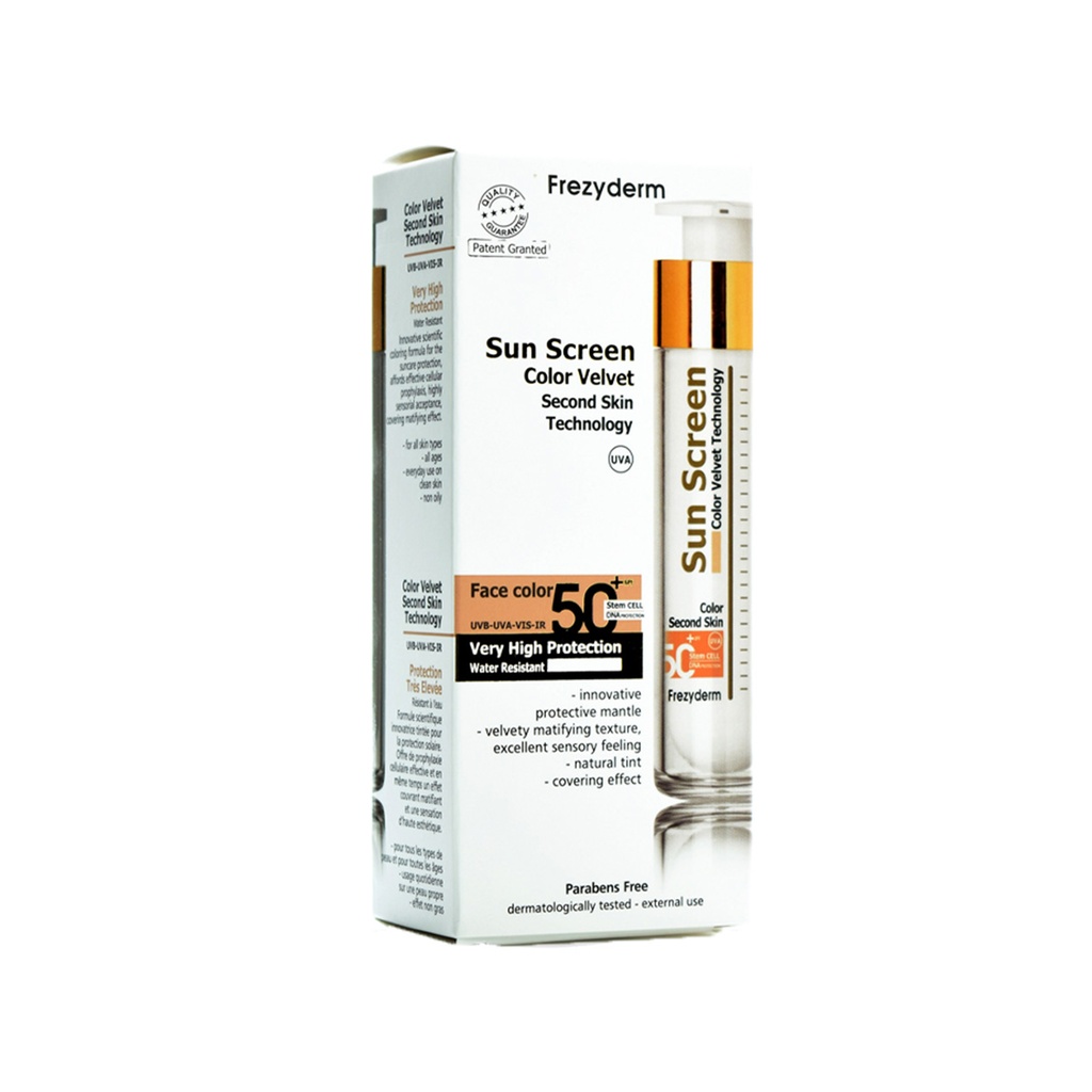 Frezyderm sun screen color velvet 50spf 50ml